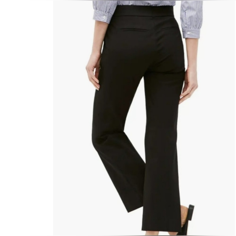 J. Crew Black Ankle Pants Linen 8T - Picture 2 of 9